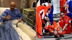 Il meccanico investito  da Raikkonen sta bene