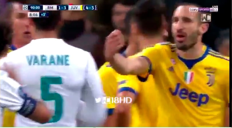 Chiellini furioso dopo il rigore. A Marcelo grida: «You pay!»