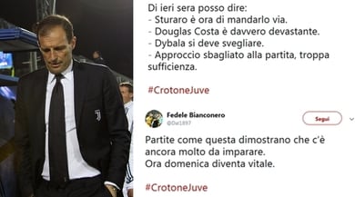 Crotone-Juventus, il forum dei tifosi: «Ecco cos'è che non va»