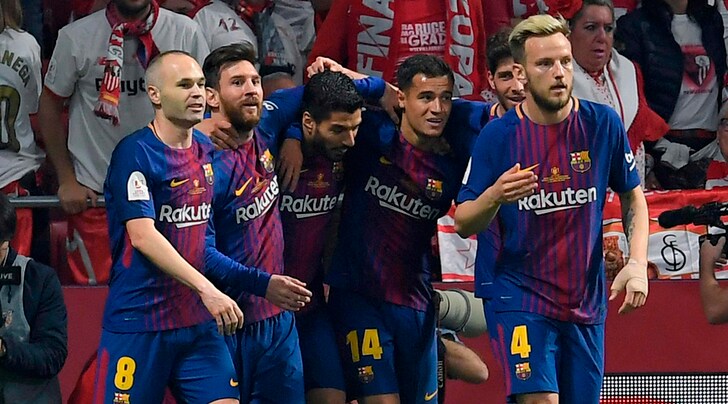 Manita al Siviglia: il Barcellona trionfa in Coppa del Re