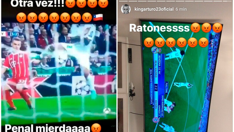 Vidal, furia e insulti su Instagram contro il Real: «Un'altra volta!!»