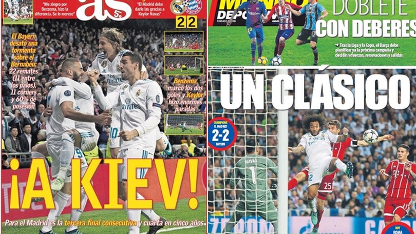 Champions, Real in finale: la rassegna stampa