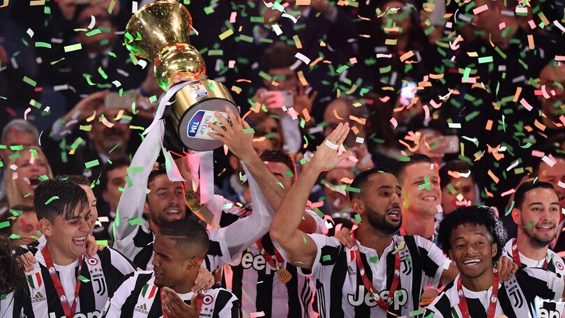 Coppa Italia, la premiazione e la festa della Juventus
