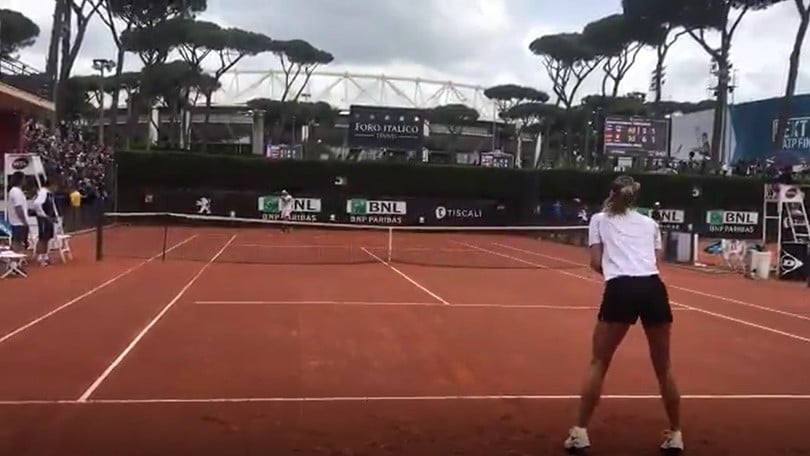 Sharapova-Nadal, allenamento in coppia a Roma