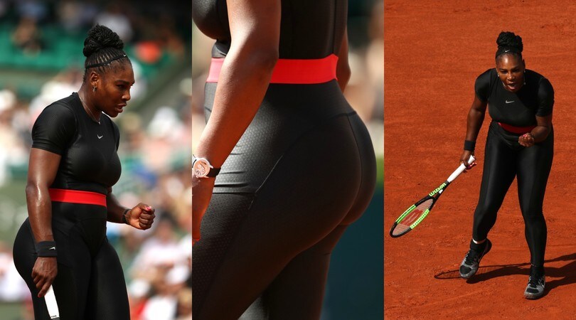 Serena Williams, il look total black stupisce Parigi