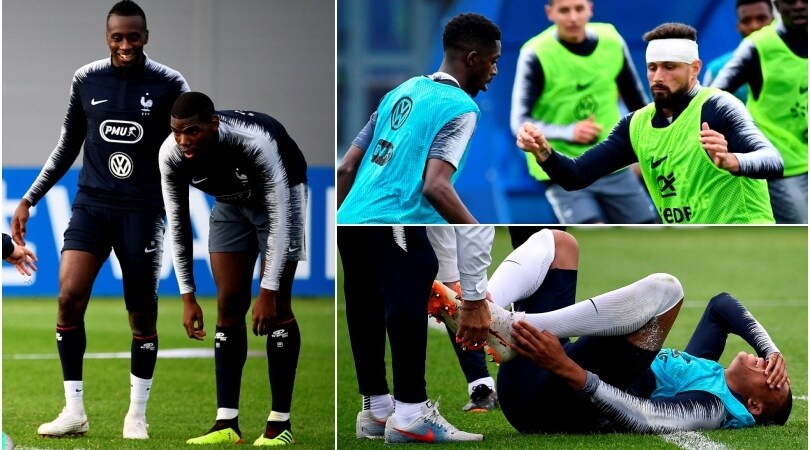 Mbappé spaventa la Francia, mentre Giroud "imita" Chiellini