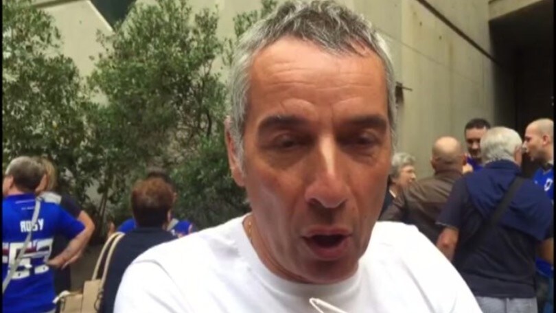 I tifosi della Sampdoria contestano il presidente Ferrero