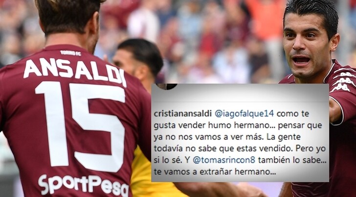 Torino, Ansaldi a Iago Falque: «Ti hanno venduto, fratello!»