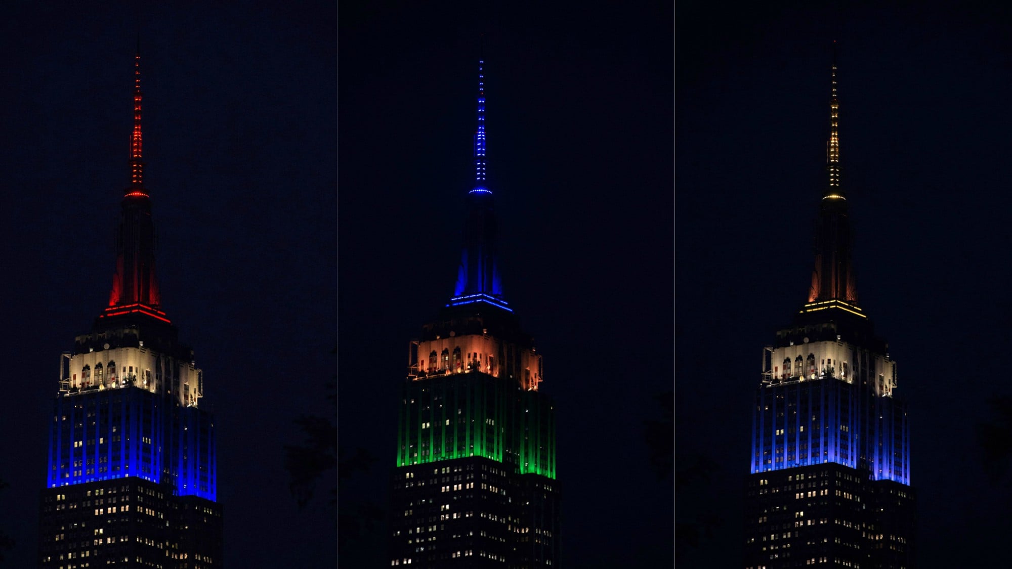 Russia 2018, l'Empire State Building si colora con le bandiere del Mondiale