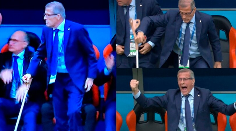 Tabarez, via la stampella: l’esultanza commuove il Mondiale