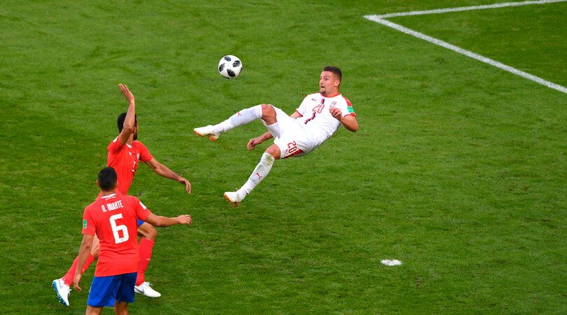 Costa Rica-Serbia, Milinkovic-Savic incanta: che rovesciata!