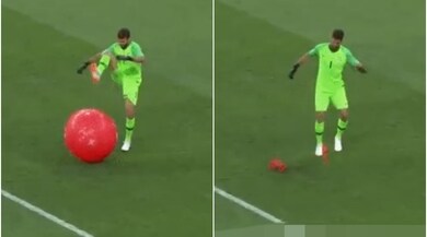 Brasile-Svizzera: piove un pallone dalla curva elvetica, Alisson reagisce così...