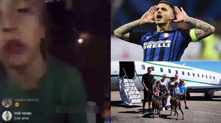 Wanda Nara, il figlio a un tifoso della Juventus: «Icardi resta all'Inter»