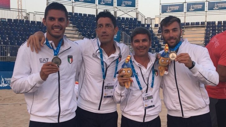 Beach Volley Mediterraneo - Gli Azzurri Rossi-Caminati d'argento a Tarragona