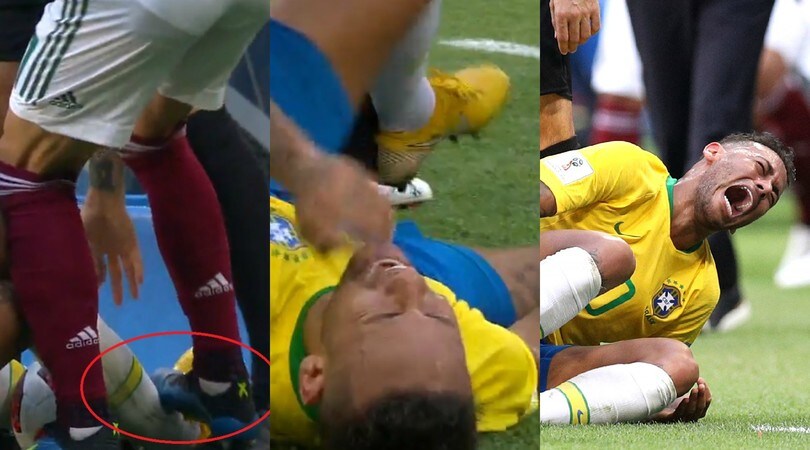 Brasile, Neymar si rotola per terra e urla dopo il pestone