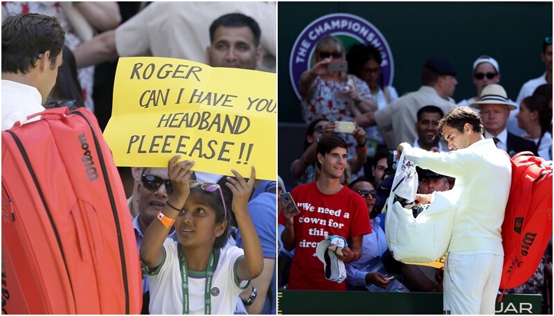 Federer campione dentro e fuori dal campo: il regalo alla sua piccola fan