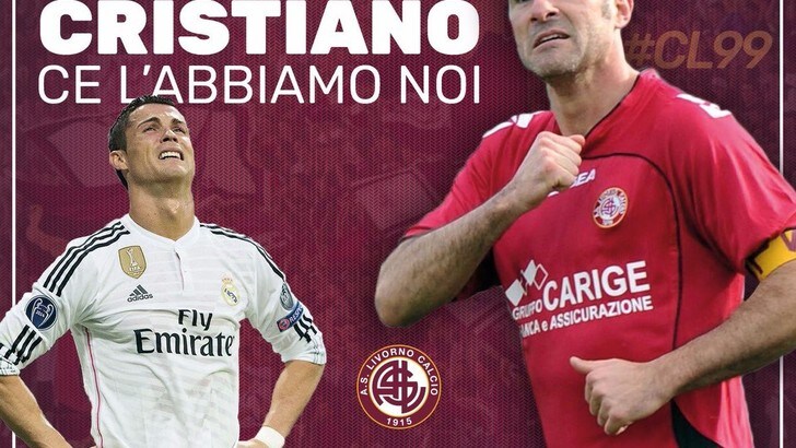 Calciomercato Livorno, il club scherza su Ronaldo: «L'unico Cristiano è Lucarelli»