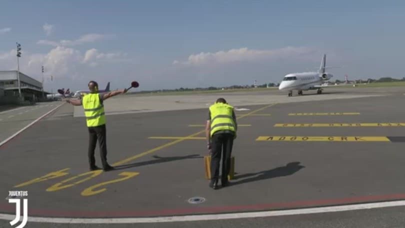 Cristiano Ronaldo arrivato a Torino
