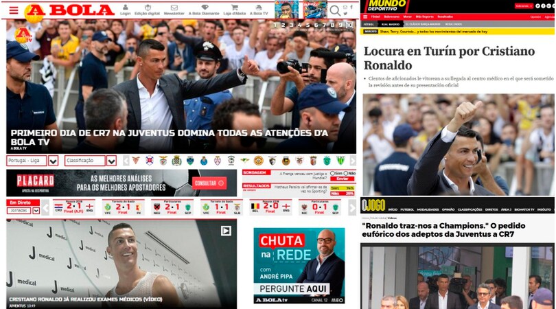 Juventus, Cristiano Ronaldo-day: gli occhi del mondo puntati sul J Medical