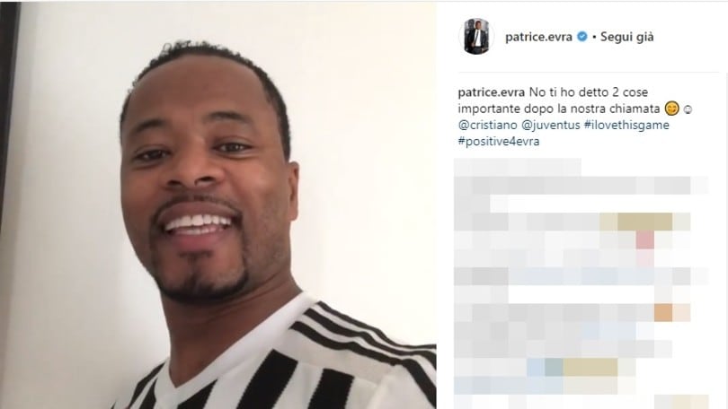 Juventus, Evra in versione Bocelli per Cristiano Ronaldo