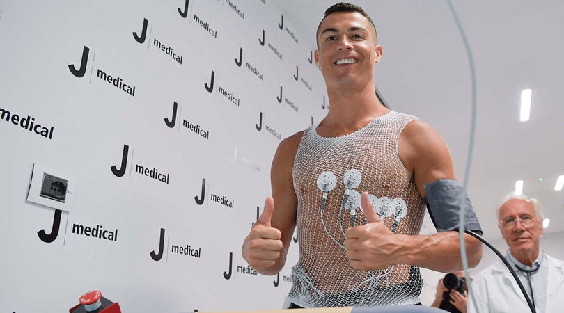 Cristiano Ronaldo, prima corsa per la Juve