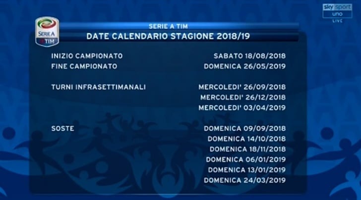 Quando Esce Il Calendario Della Serie A