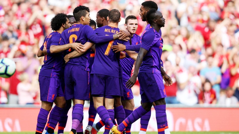 Liverpool-Napoli, le immagini dell'amichevole