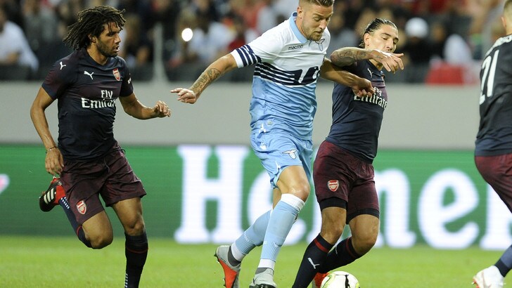 Lazio sconfitta dall'Arsenal: in amichevole finisce 2-0