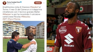 Torino: il ct Seedorf fa visita al camerunense Nkoulou