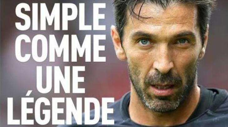 L'Équipe: «Buffon, semplice come una leggenda»
