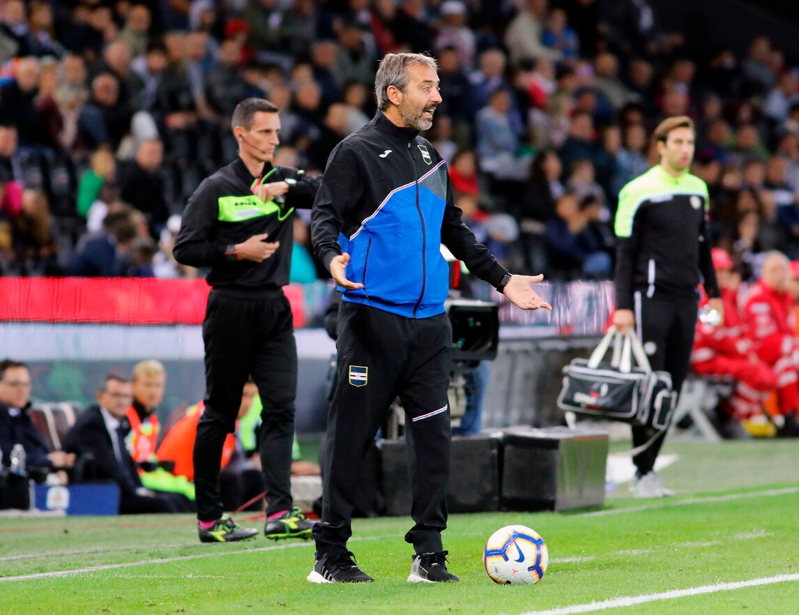 Serie A Giampaolo: «Nell'ultima parte ho visto una buona Sampdoria»