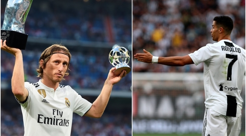 Modric sfoggia al Bernabeu il premio che ha fatto infuriare Ronaldo