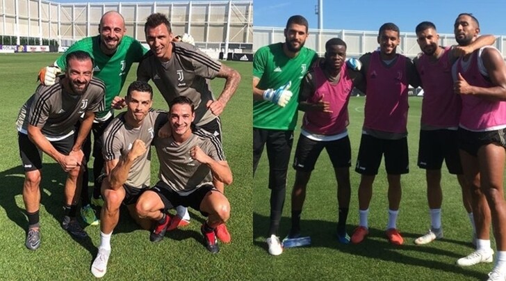 Juventus, buonumore alla Continassa. CR7 e De Sciglio rispondono a Benatia…