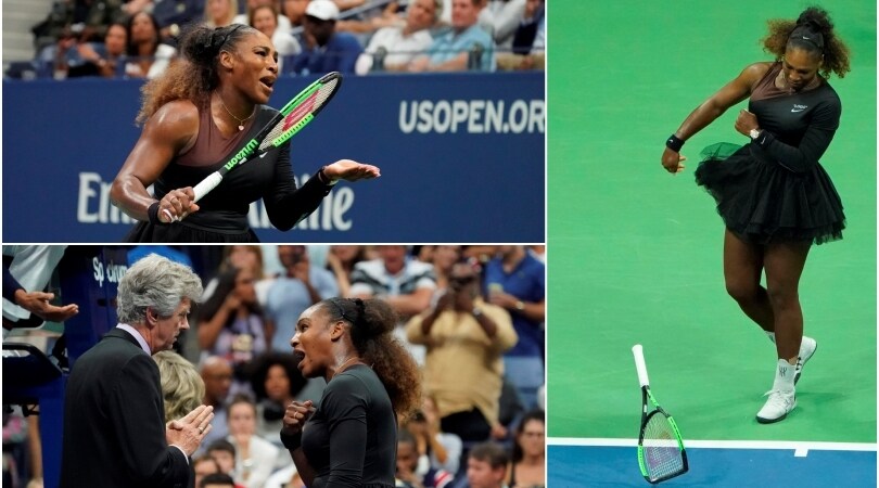 US Open: Serena Williams furiosa con l'arbitro, si sfoga con la racchetta e perde la finale