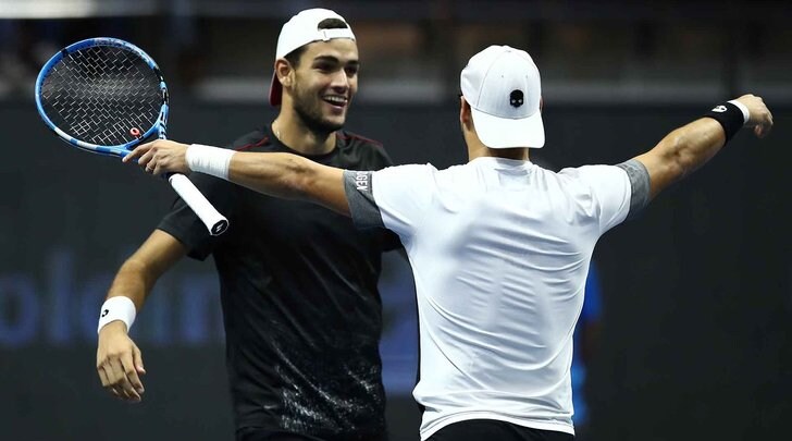 Tennis, Fognini e Berrettini re del doppio a San Pietroburgo