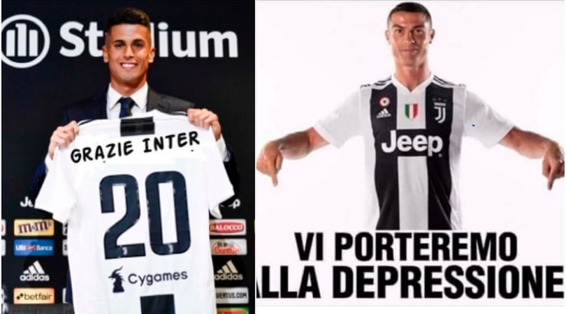 Juventus, sui social è Cancelo-mania: «Grazie Inter!»