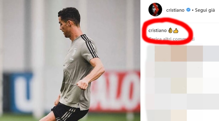 Juventus, CR7 tira dritto e alza il pollice