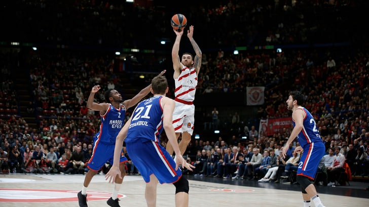 Eurolega: Milano batte l'Anadolu Efes