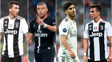 Juventus, da Dybala e Mandzukic a Mbappé e Asensio: ribaltone punte