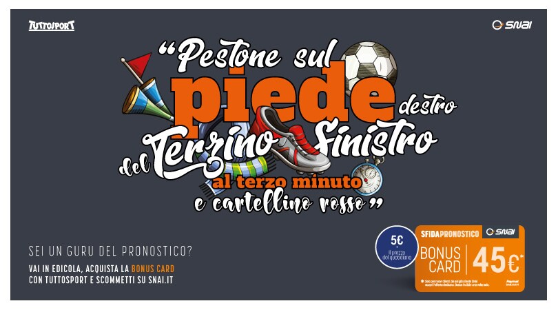 Corri in edicola, la bonus card SNAI ti aspetta!