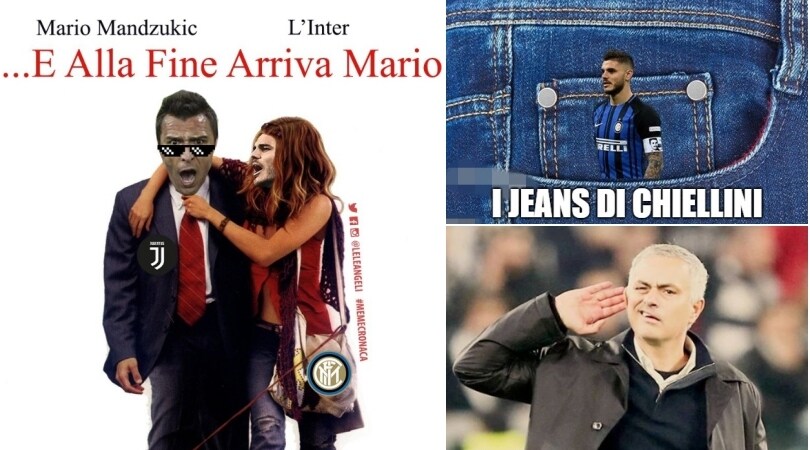 Mandzukic stende l'Inter, festa Juventus: il derby d'Italia visto dai social