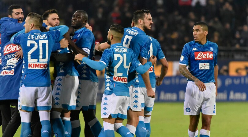 Serie A, Cagliari-Napoli 0-1: decide il gol di Milik al 91'