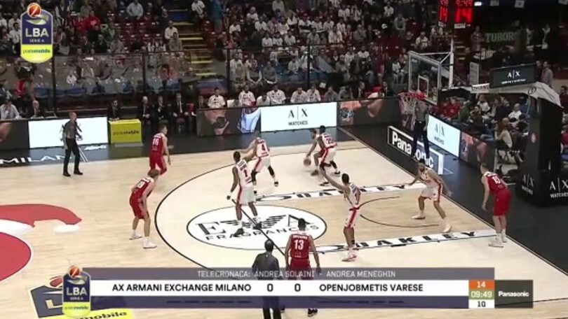 AX Armani Exchange Milano-Openjobmetis Varese 72-67