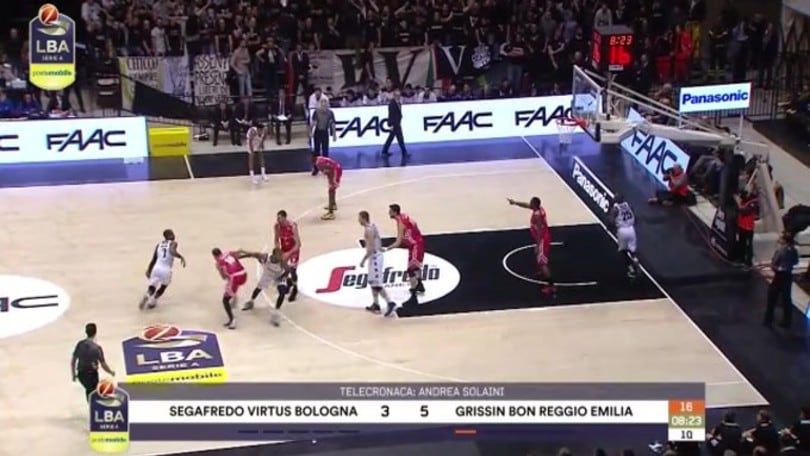 Segafredo Virtus Bologna-Grissin Bon Reggio Emilia 81-69
