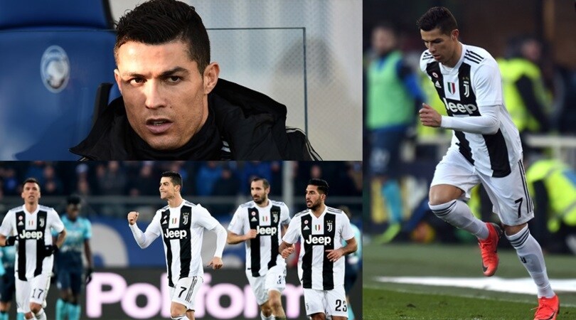 Atalanta-Juventus, Cristiano Ronaldo parte dalla panchina poi entra e segna