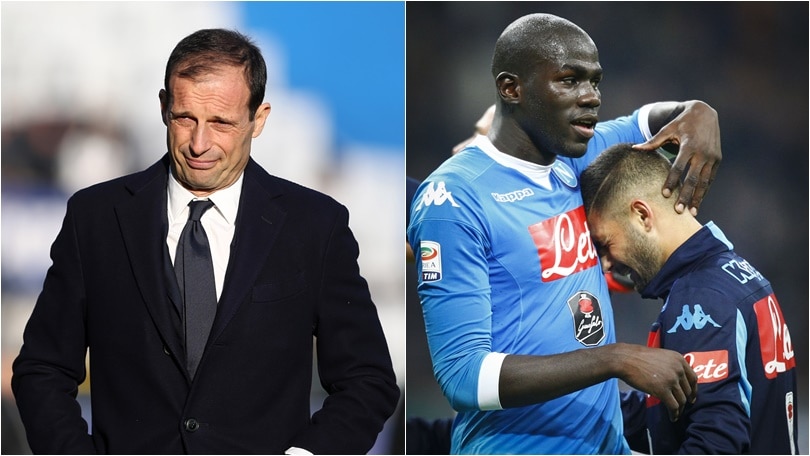 10 mila euro di multa a Juventus ed Allegri, due turni a Insigne e Koulibaly
