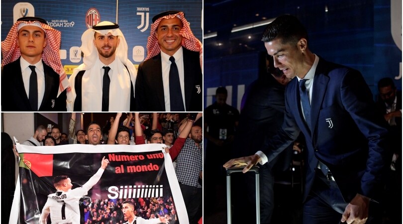 Supercoppa, la Juventus sbarca a Gedda ed è subito Ronaldo-mania!