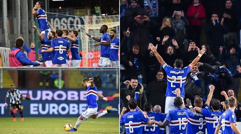Infinito Quagliarella: doppietta su rigore e record
