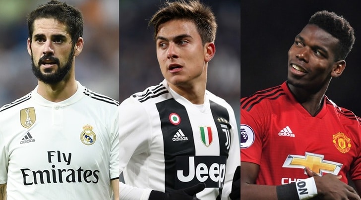 Juventus, se parte Dybala ecco Isco e blitz per Pogba