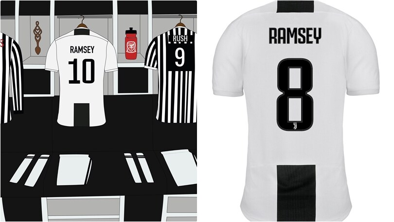 Galles, che gaffe: dà a Ramsey la 10 della Juventus, e i tifosi si arrabbiano...